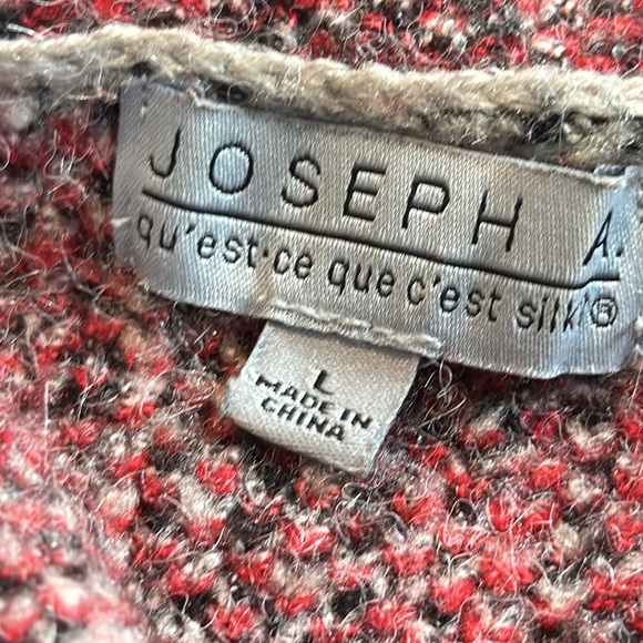 Joseph A Open Front Plaid Cardigan M - Picture 5 of 8